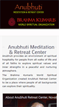 Mobile Screenshot of anubhutiretreatcenter.org
